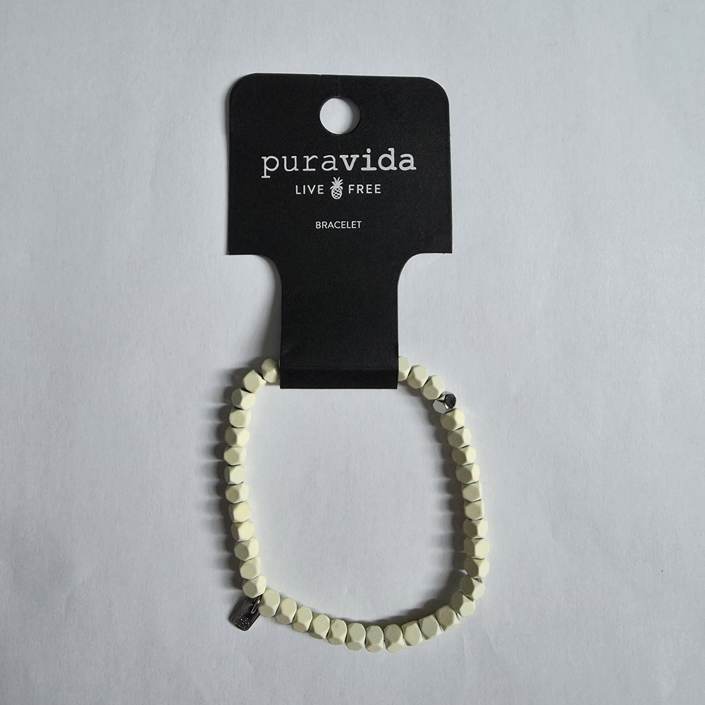 Pura Vida Ivory Beaded Bracelet